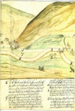 Historická mapa Muzlov-Dlouhá  rok 1720.