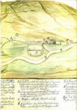 Historická mapa Dlouhá  rok 1720