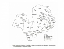 Mapa Slovanského osídlení kraje