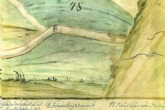 Historická mapa Březová-Podlesí rok 1720