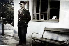 František Ducháček ve službě - zastávka Dlouhá