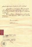 Opis jmenovacího dekretu pana řídícího Bubeníka