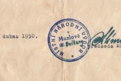 Samospráva obce Muzlov 1945-1950