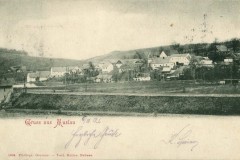 Celkový pohled na obec Muzlov - rok 1907