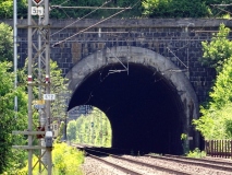 Pohled na severní portál muzlovského tunelu