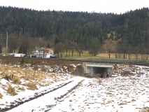 Pohled na trať z Ančina údolí - porovnávací 2021