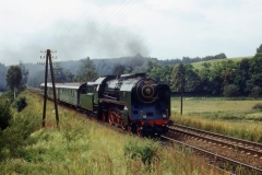 Lokomotiva  řady 387.043,  červenec 1989.