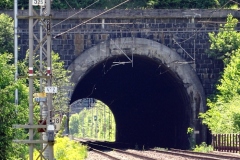 Pohled na severní portál muzlovského tunelu