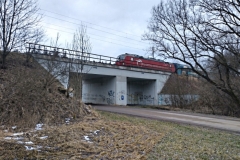 Pohled na původní viadukt Muzlov- Hradec n. Sv.  2021